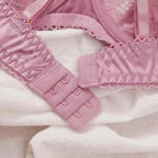 Ultra-Thin Half-Cup Bra Set with Thong
