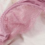 Ultra-Thin Half-Cup Bra Set with Thong