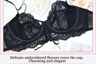 Bandage Transparent Bra Set - Plus Size C/D/E Cup - SHOPPERS' CASTLE