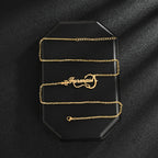 Custom Name Violin Shape Music Pendant Necklace - Charm Chain - SHOPPERS' CASTLE