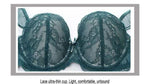 Deep V Embroidered Push-Up Bra