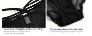 Sexy Bandage Push-Up Bra Set with Thick Gather - SHOPPERS' CASTLE