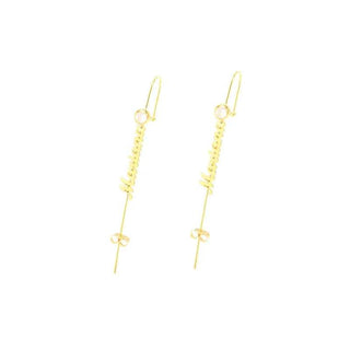 Custom Name Stud Ear Clip Earrings - Handmade