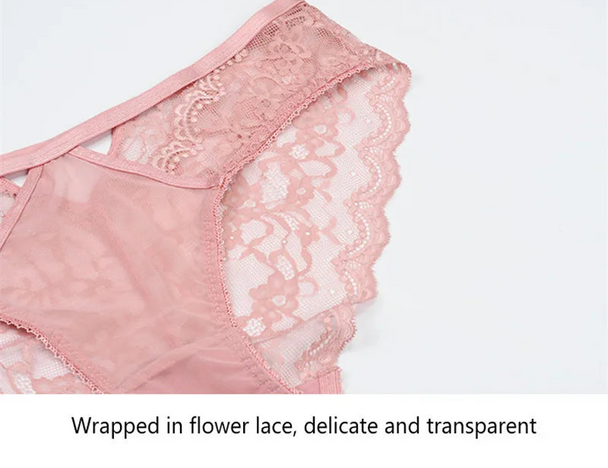 Green Ultra-Thin Lace Embroidery Bra Set - Plus Size - SHOPPERS' CASTLE
