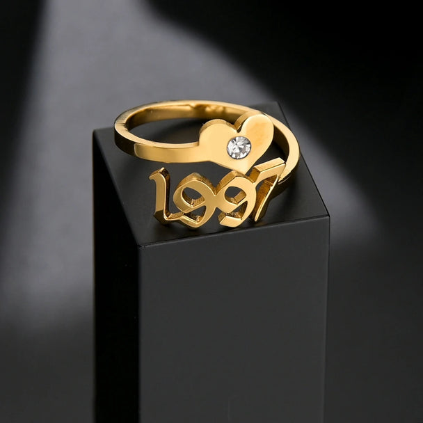Custom Double Name Adjustable Ring - Stainless Steel - SHOPPERS' CASTLE