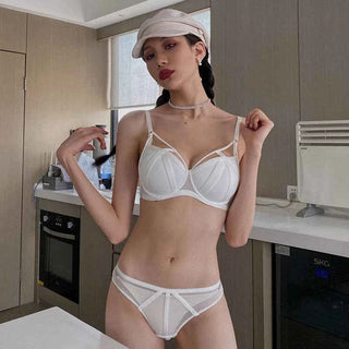 Classic Bandage Temptation Lace Push-Up Bra Set - Plus Size