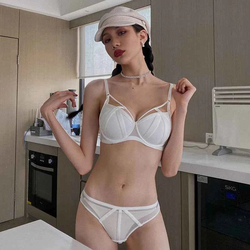 Classic Bandage Temptation Lace Push-Up Bra Set - Plus Size