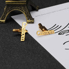 Custom Engraved Name Cufflinks - Alphabet Letter Buttons