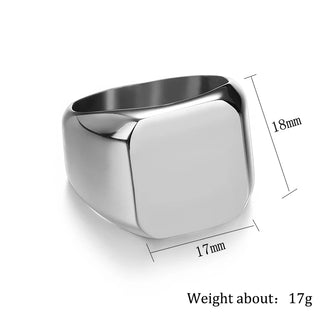 Custom Alphabet Letter Ring - Laser Engraved - SHOPPERS' CASTLE