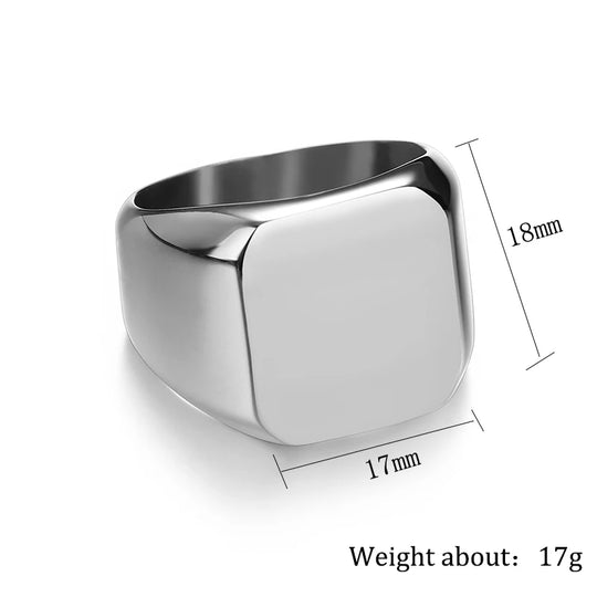 Custom Alphabet Letter Ring - Laser Engraved - SHOPPERS' CASTLE