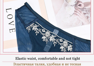 Hollow Bandage Ultra-Thin Bra Set - Plus Size - SHOPPERS' CASTLE