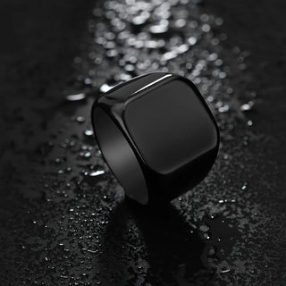 Custom Alphabet Letter Ring - Laser Engraved - SHOPPERS' CASTLE