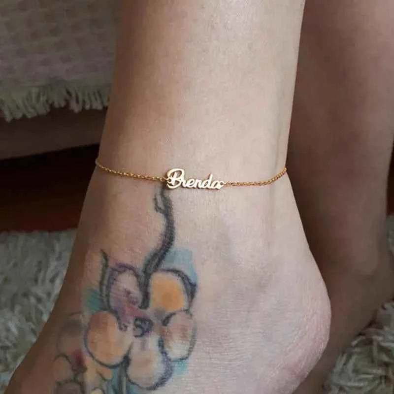 Personalized Name Anklet - Best Friends Beach Jewelry