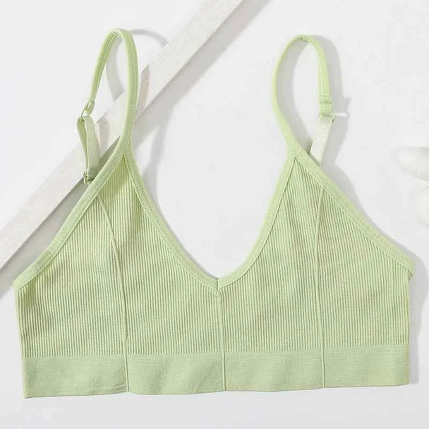 Seamless Ribbed Tube Bra