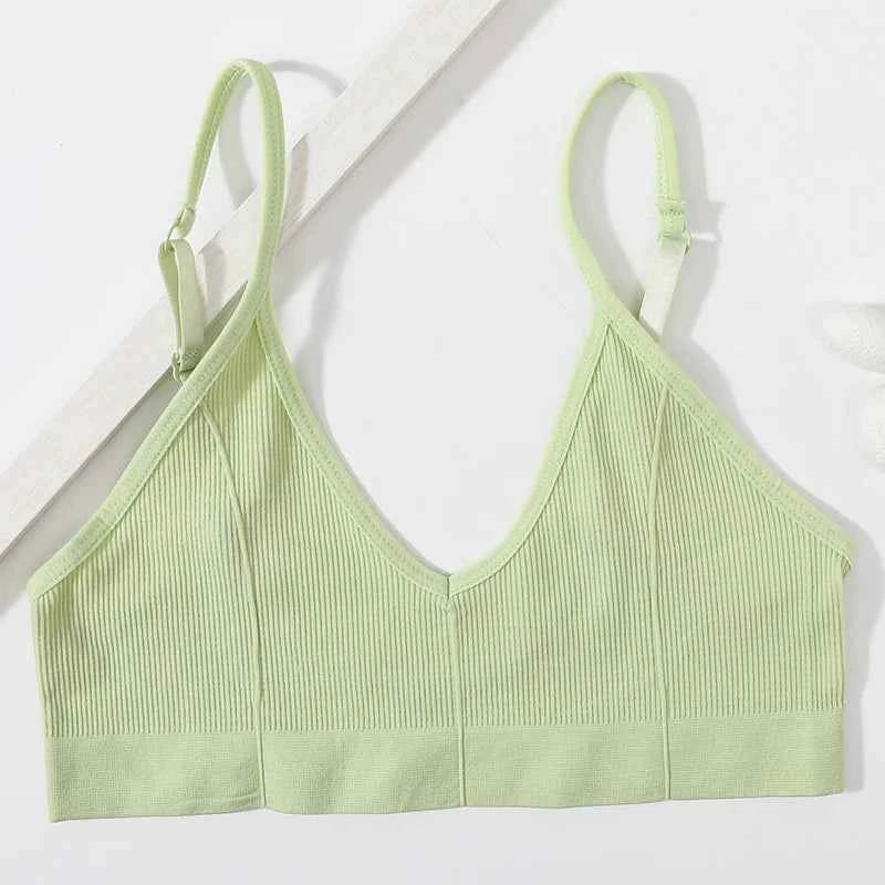 Seamless Ribbed Tube Bra