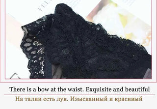 Bandage Transparent Bra Set - Plus Size C/D/E Cup