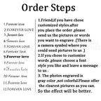 Personalized Heart Round Keychain - Engraving Words