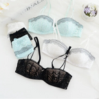 French Luxury Half-Cup Ultra-Thin Bra Set - SHOPPERS' CASTLE