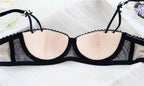 French Luxury Half-Cup Ultra-Thin Bra Set