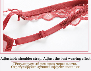 Thin Cotton Bandage Temptation Bra Set - Plus Size - SHOPPERS' CASTLE