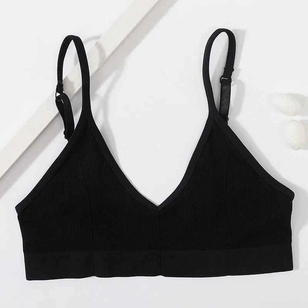 Seamless Ribbed Tube Bra