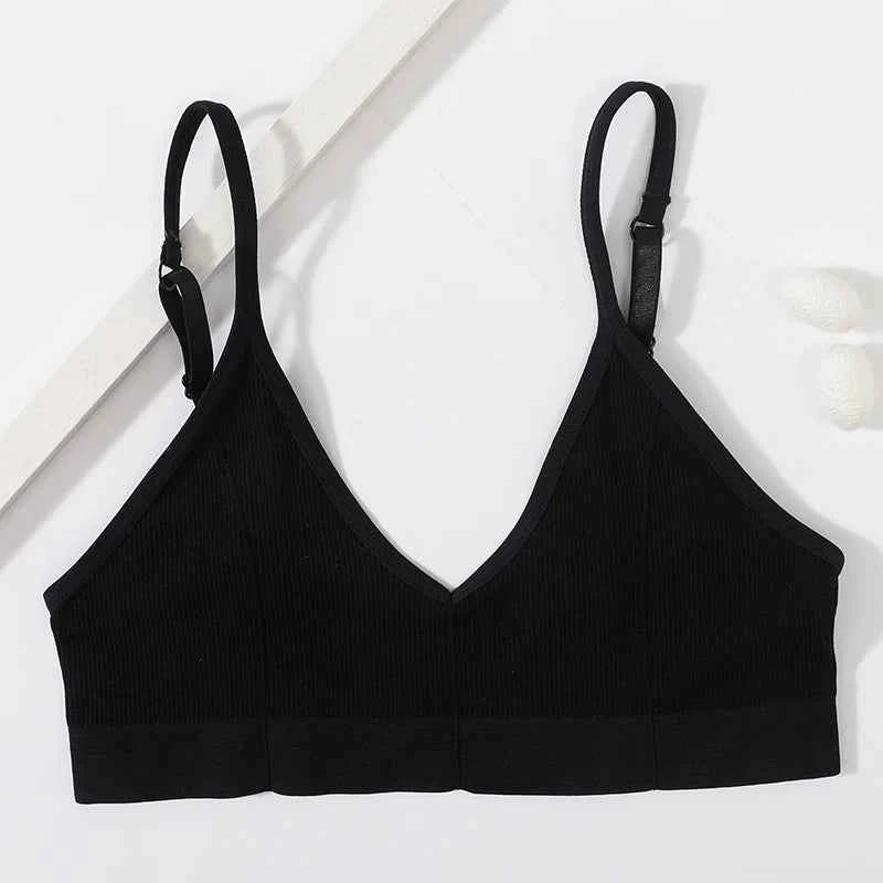 Seamless Ribbed Tube Bra