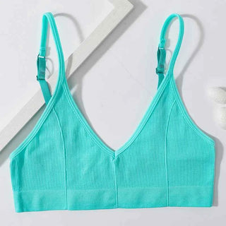 Seamless Ribbed Tube Bra
