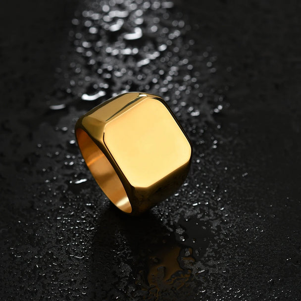 Custom Alphabet Letter Ring - Laser Engraved - SHOPPERS' CASTLE