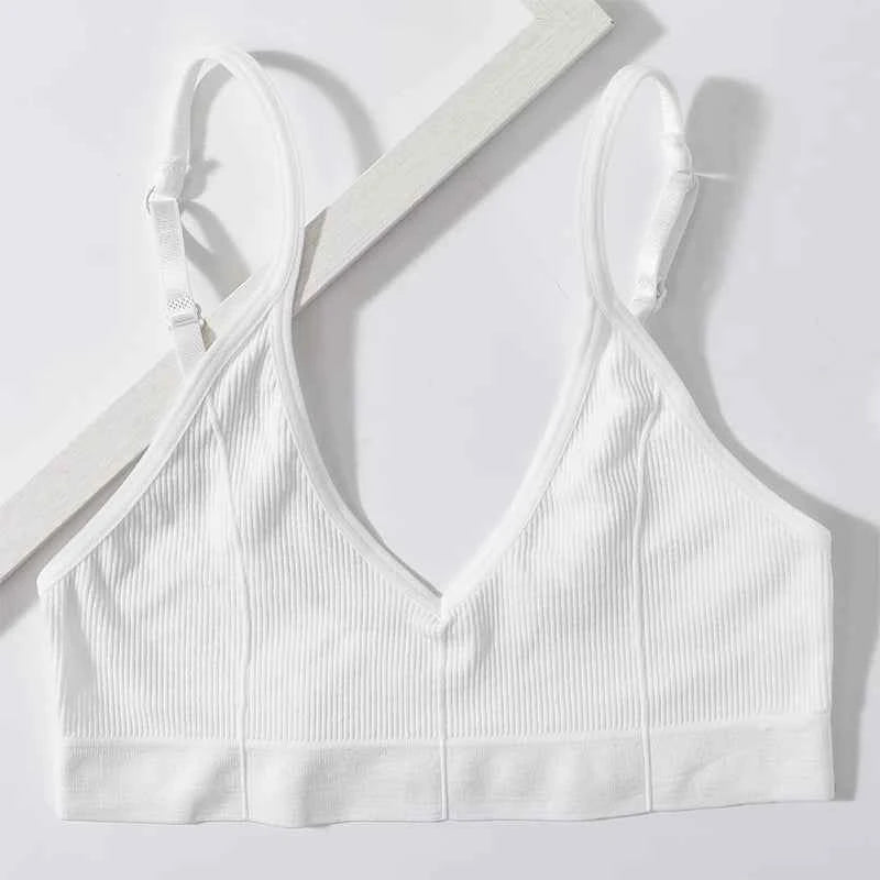 Seamless Ribbed Tube Bra