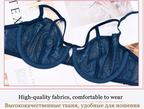 Hollow Bandage Ultra-Thin Bra Set - Plus Size - SHOPPERS' CASTLE