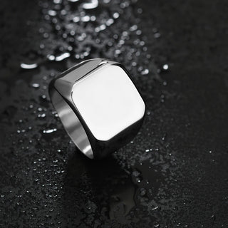 Custom Alphabet Letter Ring - Laser Engraved - SHOPPERS' CASTLE