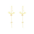 Custom Name Stud Ear Clip Earrings - Handmade