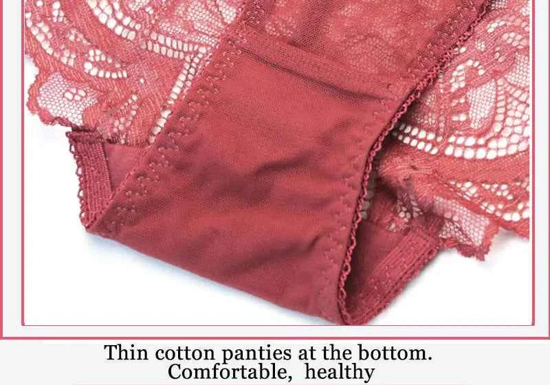 Ultra-Thin Transparent Bra Set - Plus Size D/E Cup