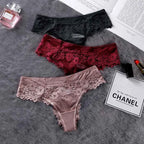Delicate Lace G-String Trio