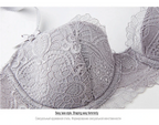 Fashion Young Girl Thin Cotton Bra Set - Plus Size D/E