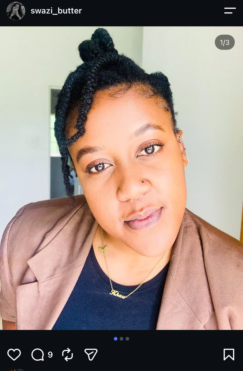 INSTAGRAM PICTURE OF A CLIENT WEARING SHOPPERS' CASTLE NECKLACE