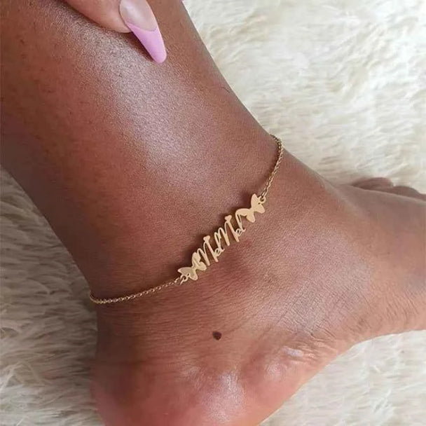 Personalized Name Anklet - Best Friends Beach Jewelry