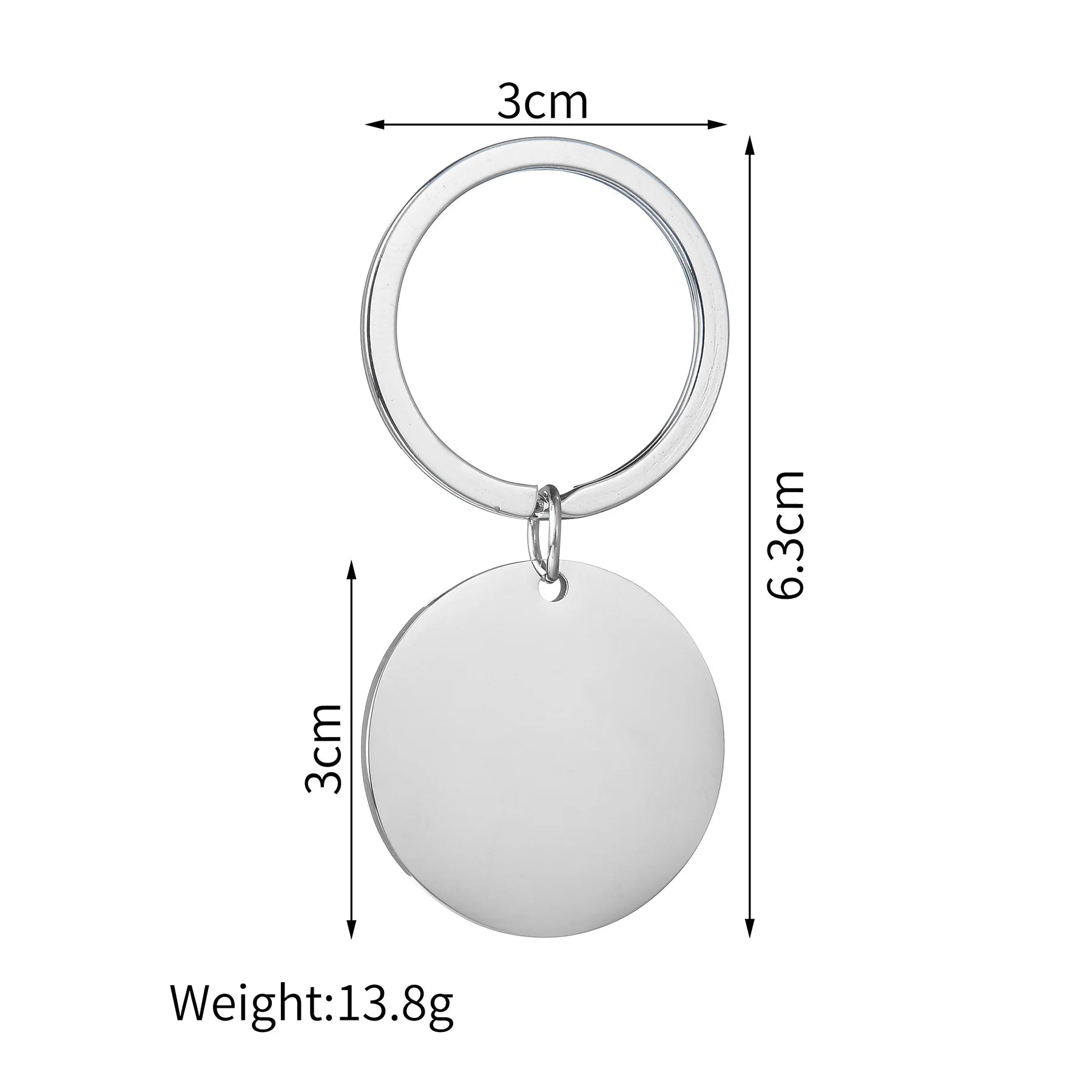 Engrave Name Picture Keychain - Square or Heart Design - SHOPPERS' CASTLE