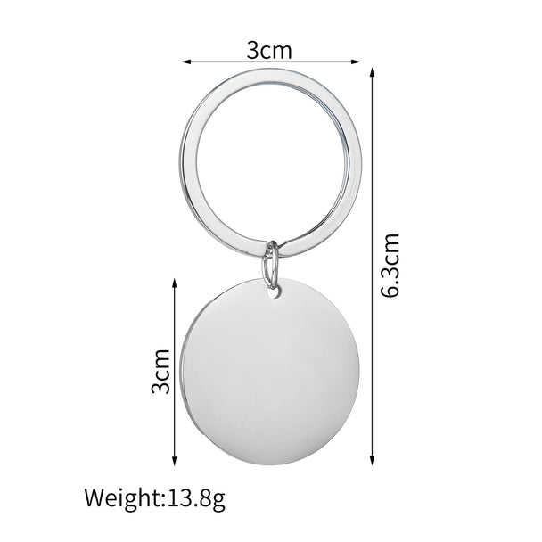 Engrave Name Picture Keychain - Square or Heart Design - SHOPPERS' CASTLE