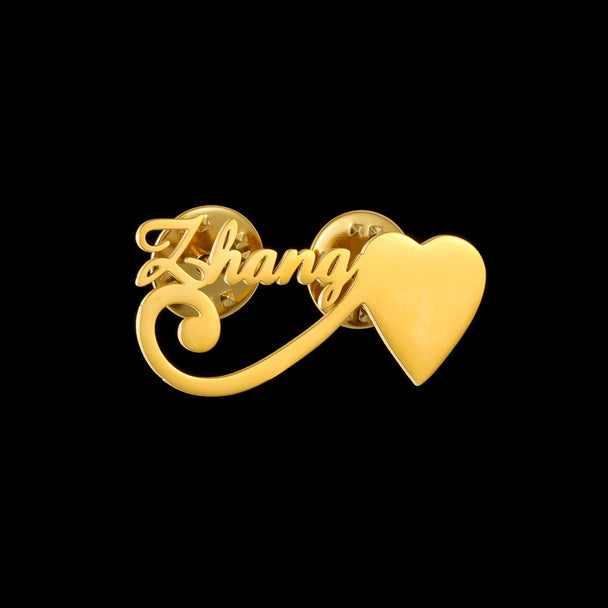 Personalized Name Logo Brooch - Butterfly Buckle Pin - SHOPPERS' CASTLE
