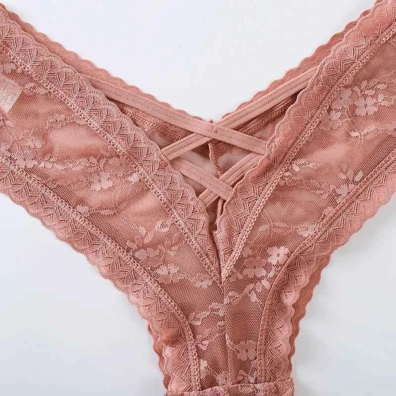 Sheer Lace Mini G-String