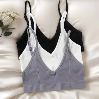 Seamless Ribbed Tube Bra