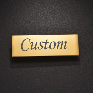Personalized Name or Logo Brooch - Welding Buckle Pin - SHOPPERS' CASTLE