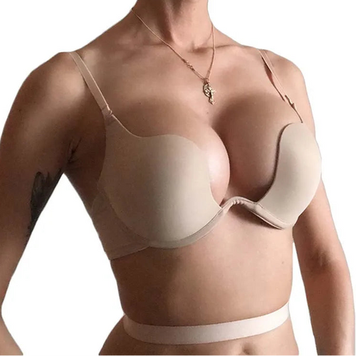 Backless Deep U Plunge Bra - SHOPPERS' CASTLE