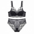 Thin Cotton Bandage Temptation Bra Set - Plus Size