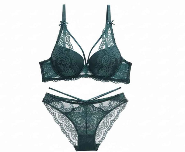 Cotton Luxe Embroidered Bra - Maximum Lift & Support