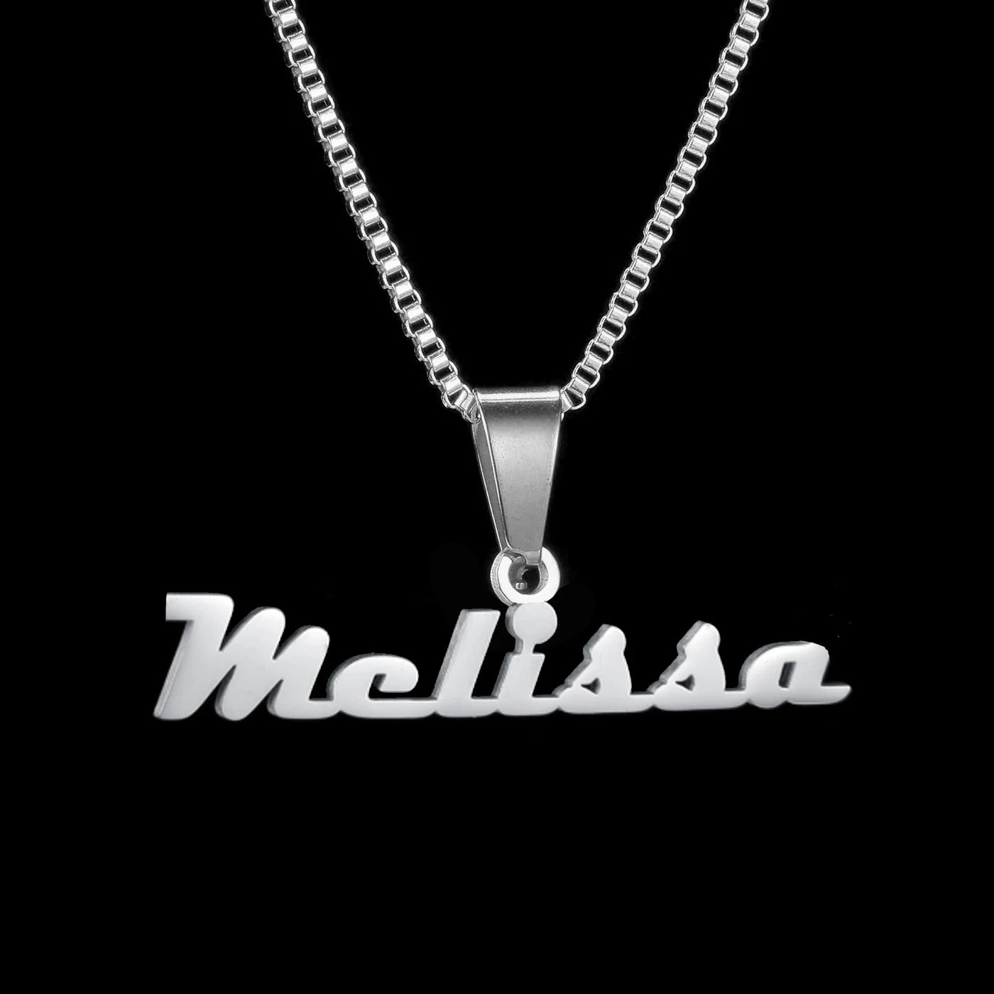 Personalized Name Detachable Pendant Necklace - Cuban Twists Chain - SHOPPERS' CASTLE