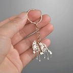 Personalized Hand Painted Name Date Keychain - Fashion Nameplate