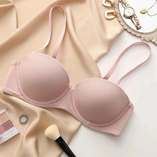 Seamless Half-Cup Push-Up Bra