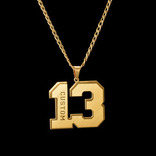 Personalized Big Letter Name Nameplate Necklace - Link Chain - SHOPPERS' CASTLE